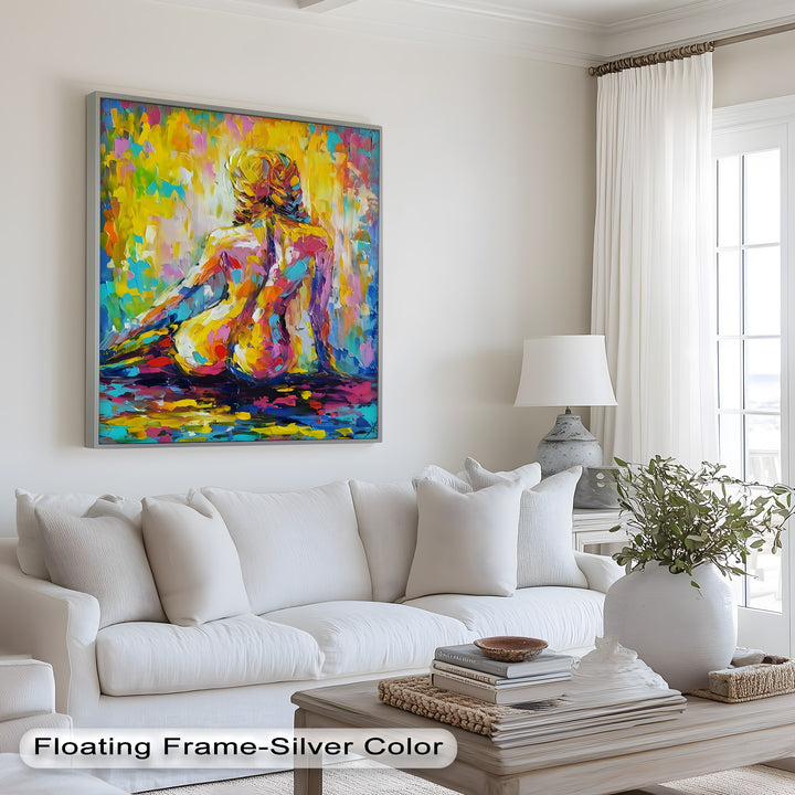 Radiant Reverie – Colorful Nude Impressionist Oil Painting