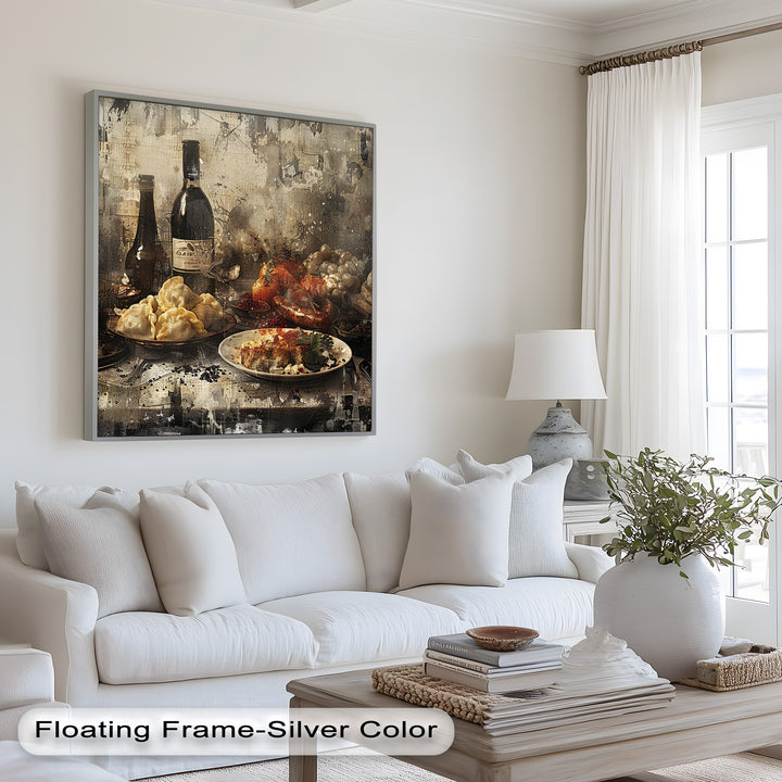 Rustic Feast – Vintage Culinary Still Life Food Painting