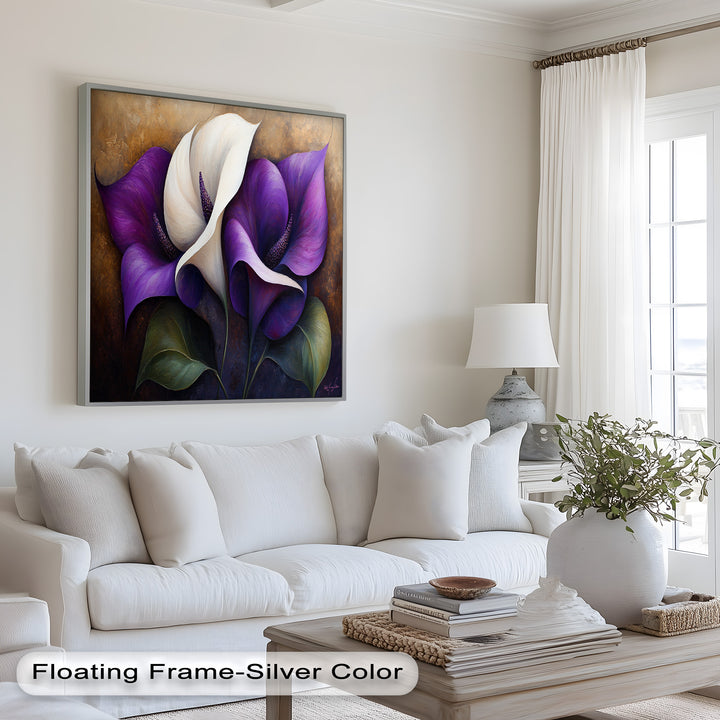Purple Tulips – Luxurious Floral Oil Painting