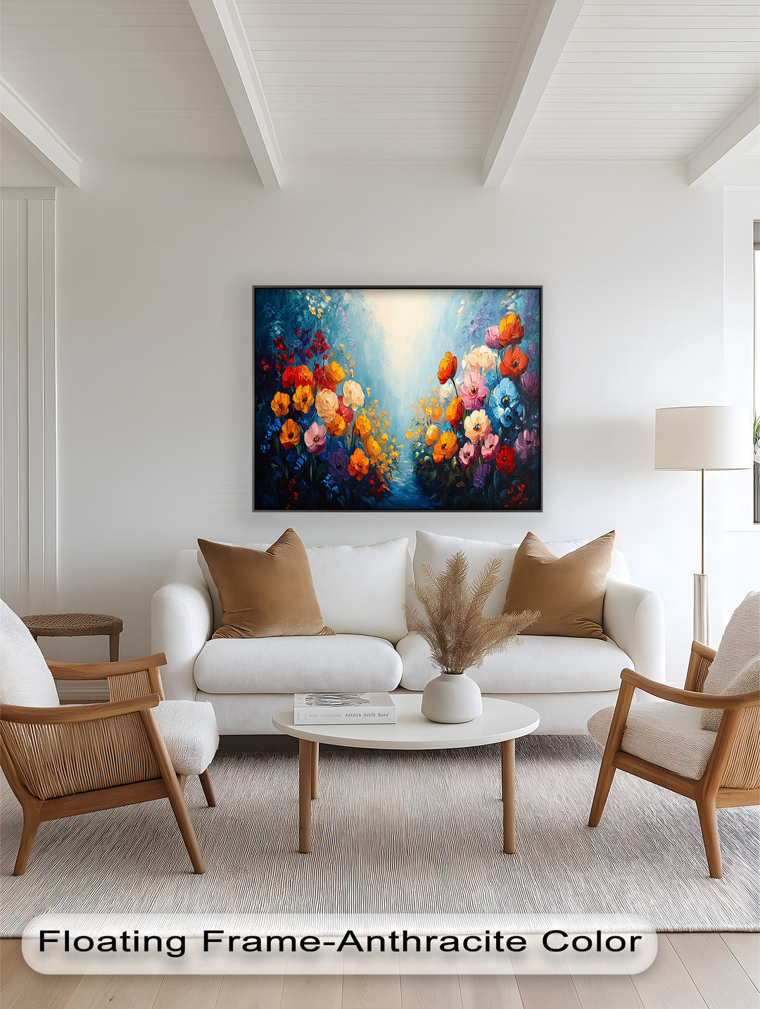 Multicolor Wild Bloom Explosion - Flower Oil Painting