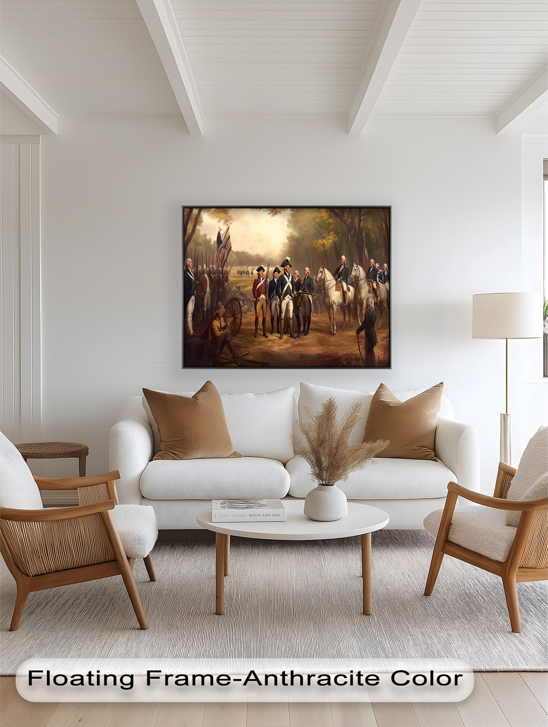 Command and Honor – Revolutionary Army Oil Painting