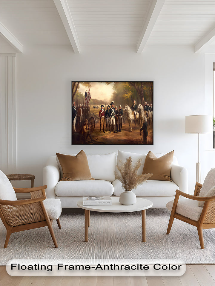 Command and Honor – Revolutionary Army Oil Painting