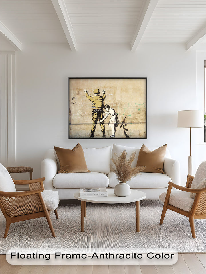 Innocence in Control – Banksy Oil Painting