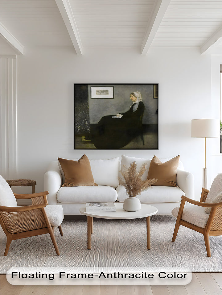 A Quiet Devotion – Seated Woman in Black Historic Oil Painting