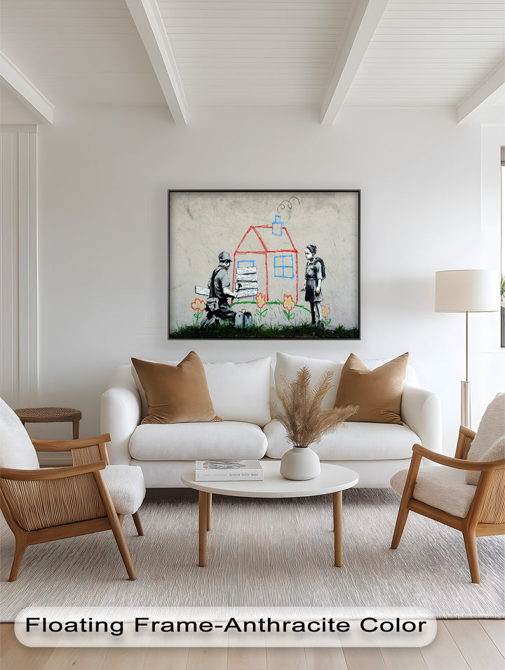 Boarded Dreams – Banksy Oil Painting