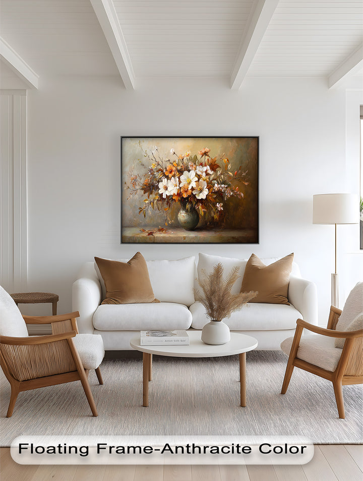 Old Style Vintage Flowers – Gerahmte Ölgemälde
