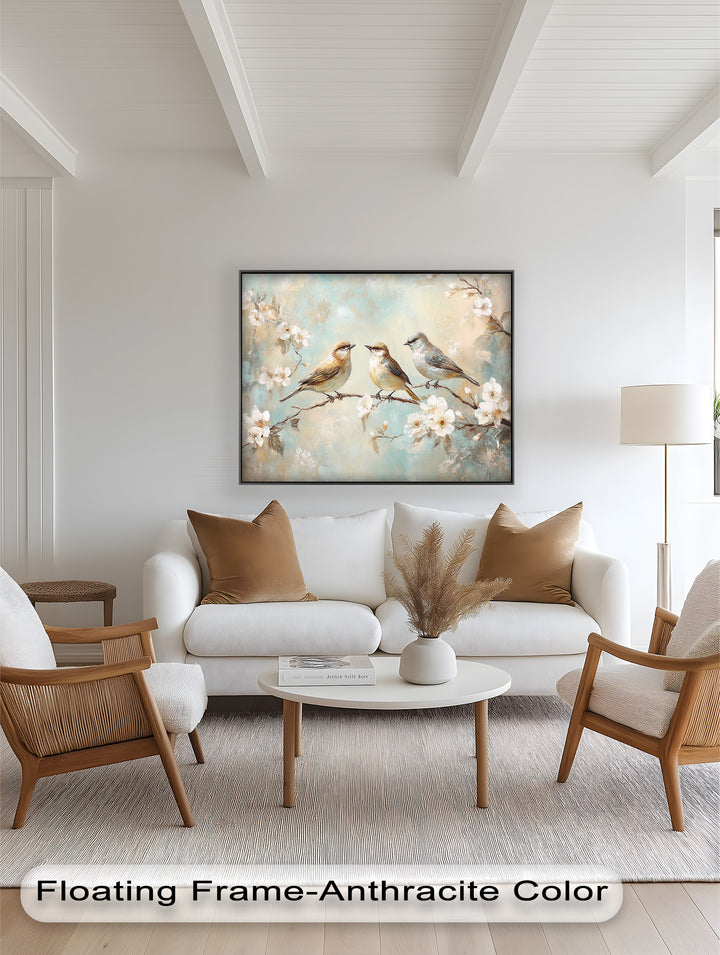 Springtime Songbirds – Animal Oil Painting