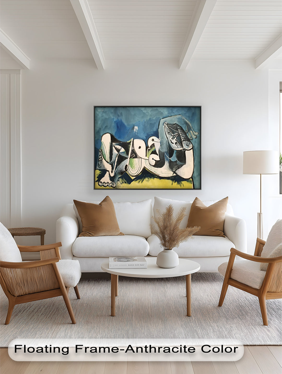 Reclining Abstraction – Picasso Nude Oil Painting