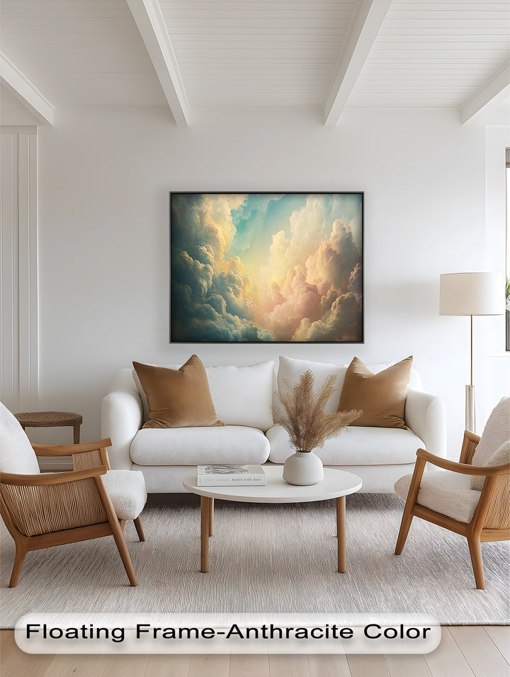 Heavenly Sky Glow – Modern Oil Painting