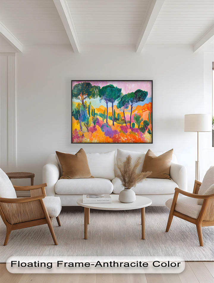 Ölgemälde „Golden Horizon“ – Fauvistische Landschaft