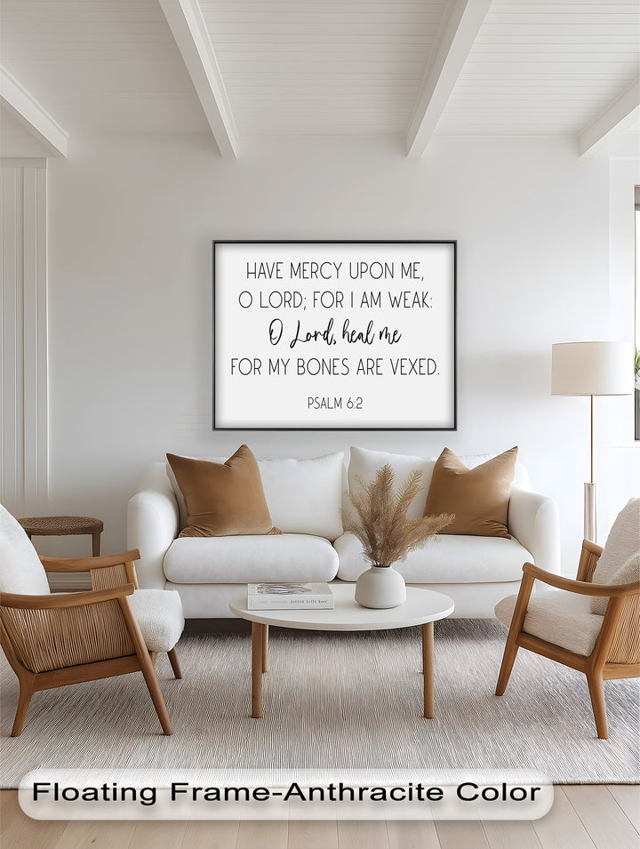 Psalm 6:2 Wandkunst – Christliche Bibel-Ölgemälde