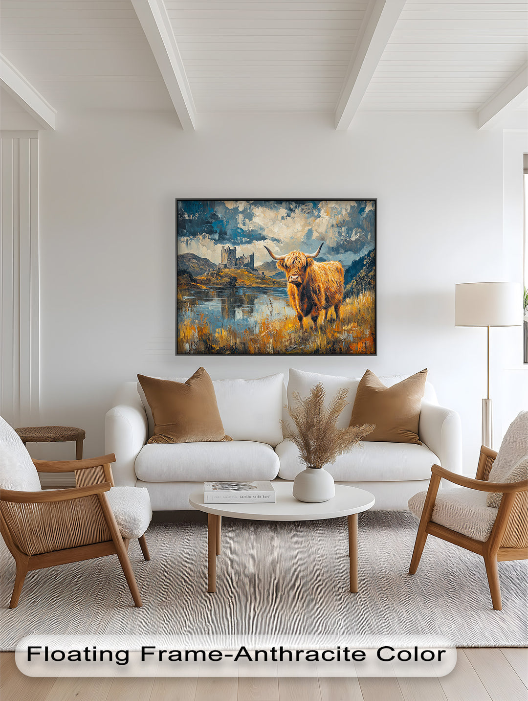 Highland Majesty – Rustic Oil Painting