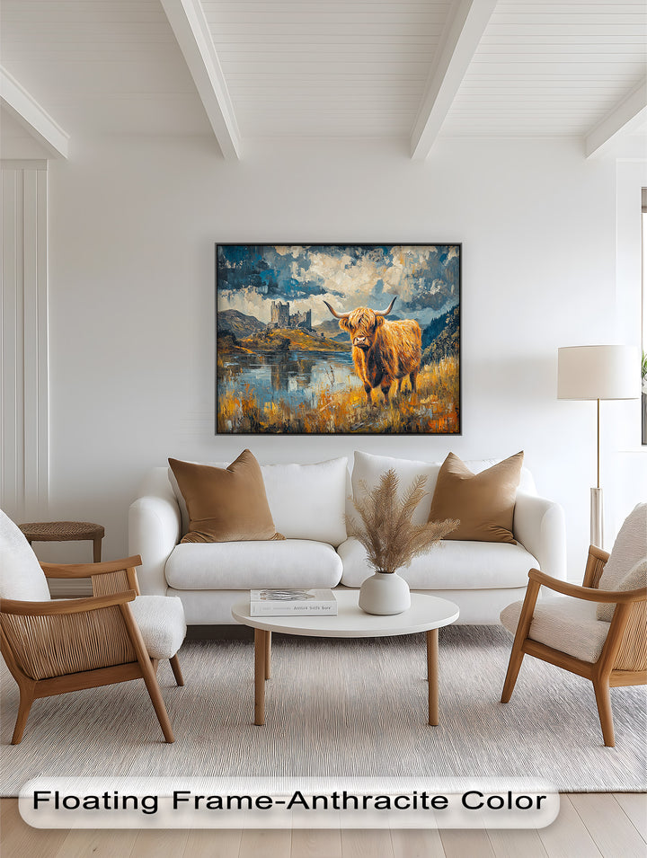 Highland Majesty – Rustic Oil Painting
