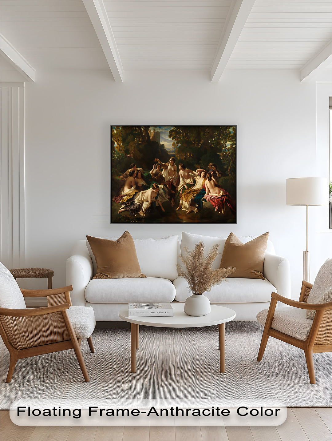 Twilight Reverie – Neoclassical Gathering of Maidens Oil Painting