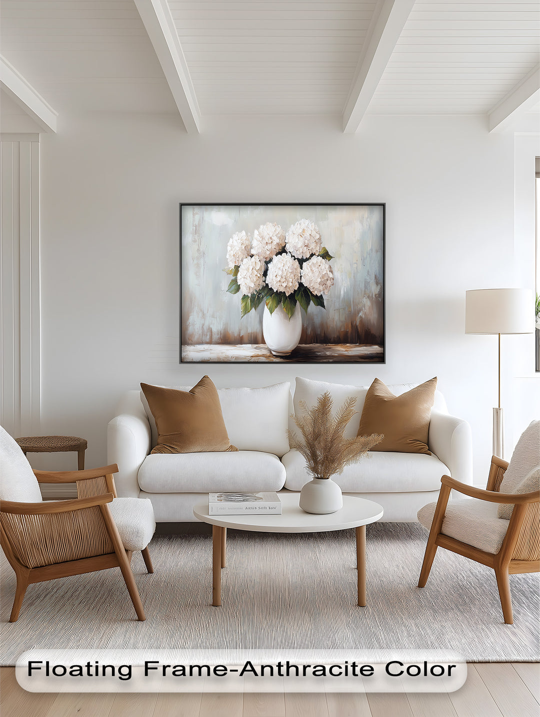 Ivory Bloom Elegance – Still Life Oil Paintings