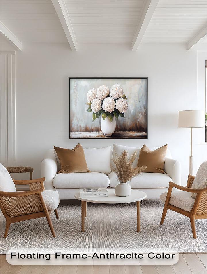 Ivory Bloom Elegance – Still Life Oil Paintings