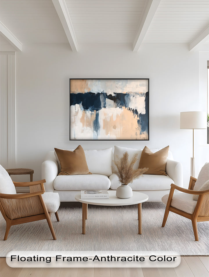 Desert Horizon – Minimalist Abstract Oil Painting