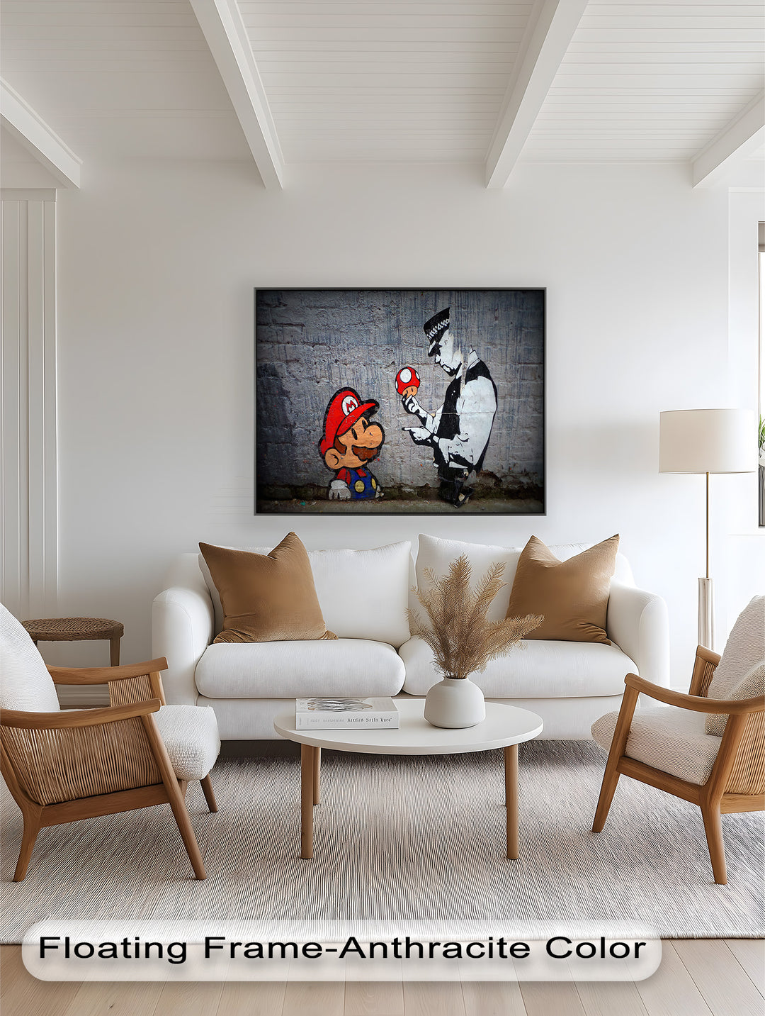Mario Meets the Law – Banksy Oil Painting