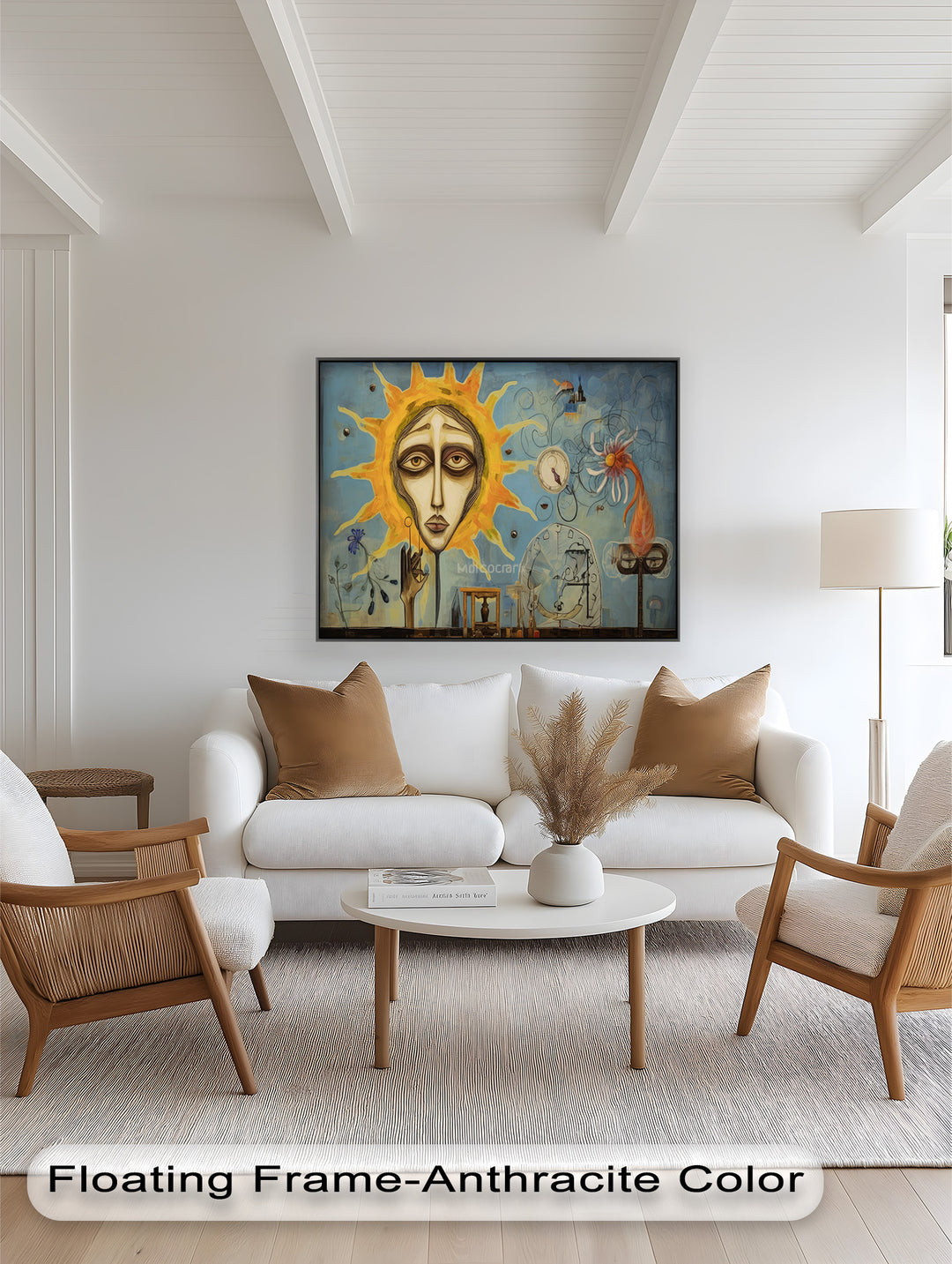 Solar Reverie – Surreal Dreamscape Picasso Oil Painting