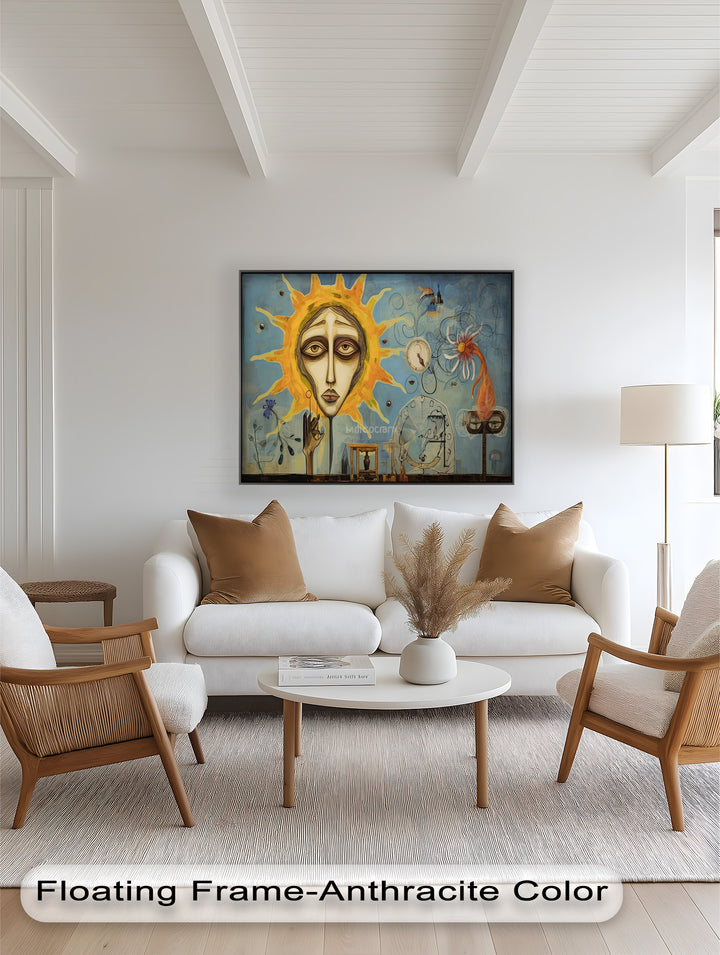 Solar Reverie – Surreal Dreamscape Picasso Oil Painting