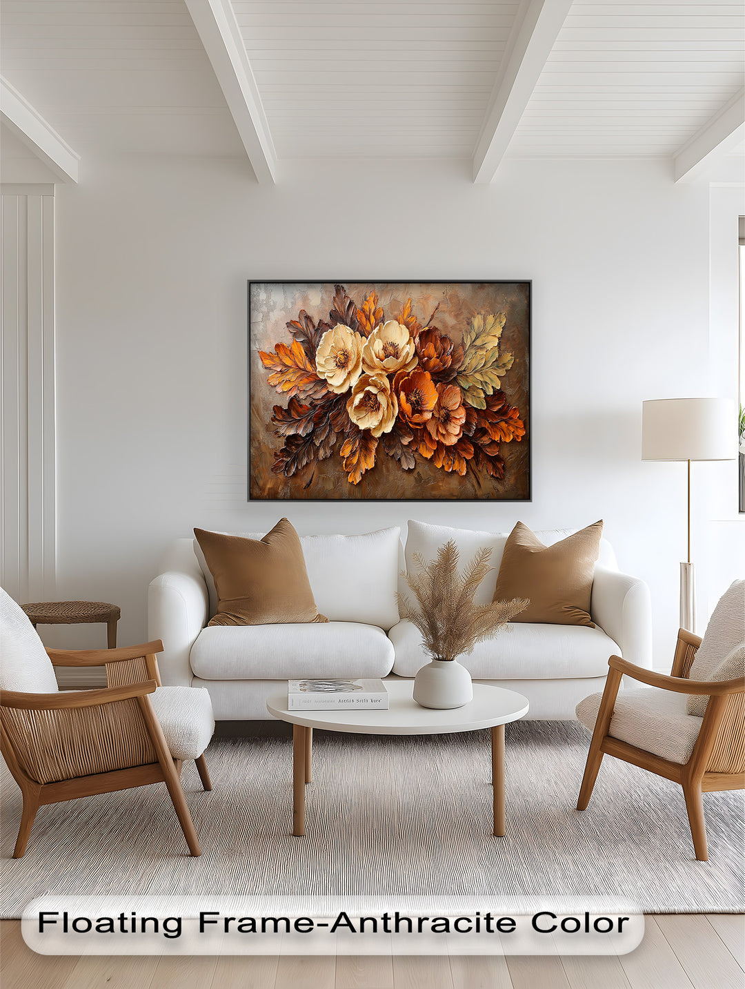 Golden Autumn Florals – Botanical Oil Paintings