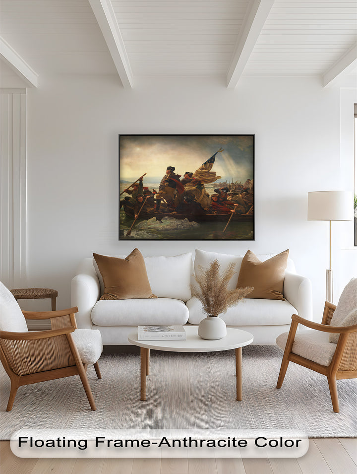 Washington's Crossing – Patriotisches Ölgemälde der Amerikanischen Revolution