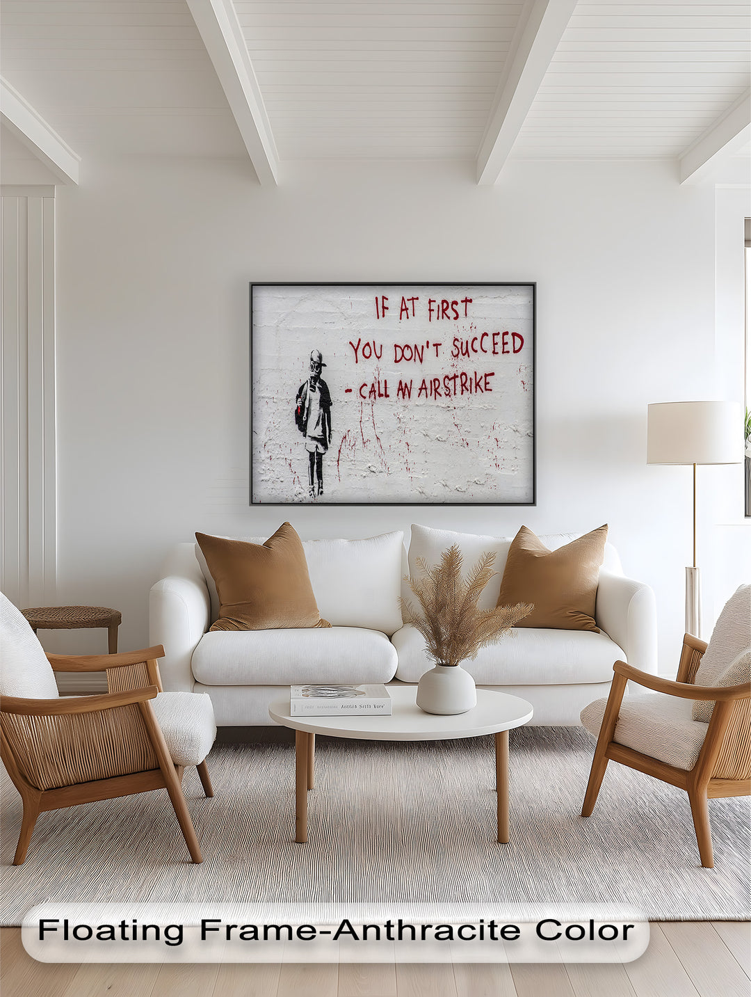 Call an Airstrike – Provocative Banksy Oil Painting