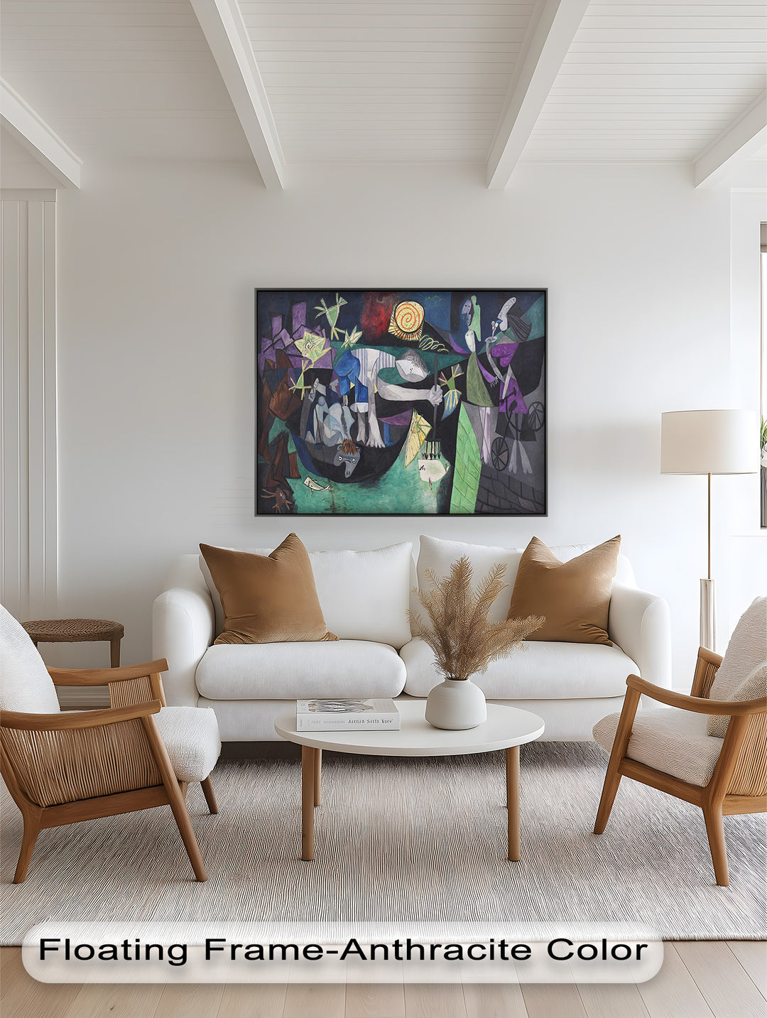 The Spiral Sun – Dynamic Surrealist Tableau Picasso Oil Painting