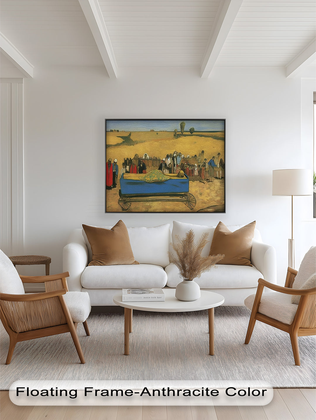 The Funeral Procession – Symbolic Historic Oil Painting