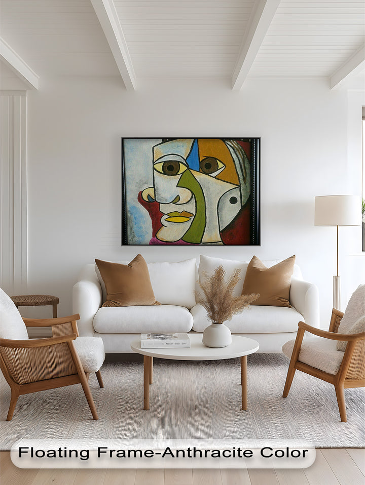 Fragmented Persona – Geometric Abstract Picasso Oil Painting