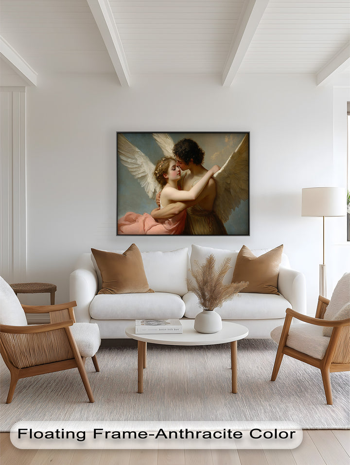 Heavenly Embrace – Cupid and Psyche Renaissance Love Oil Painting