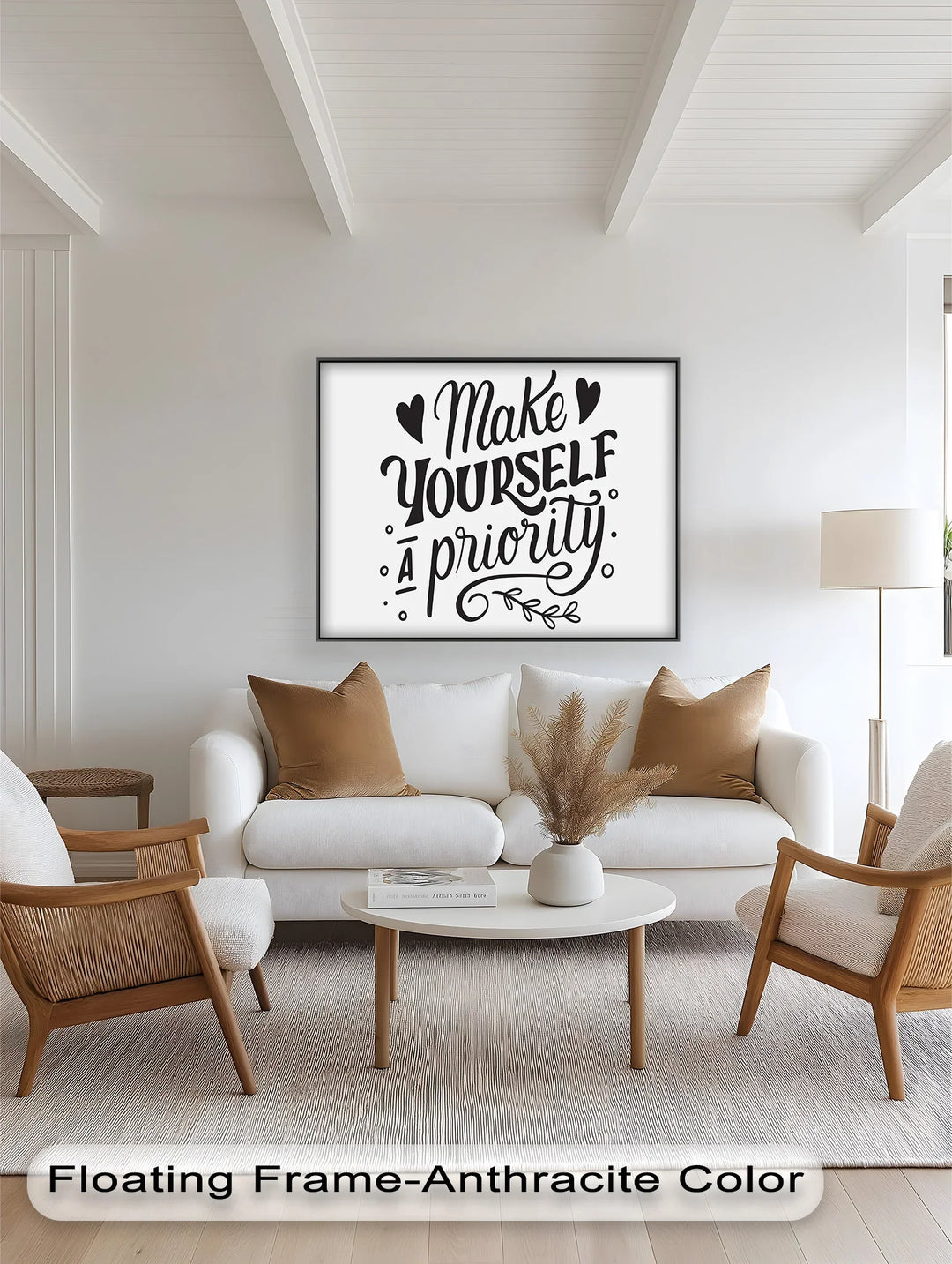 Make Yourself a Priority – Black and White Motivational Oil Paintings - MyPhotoStation