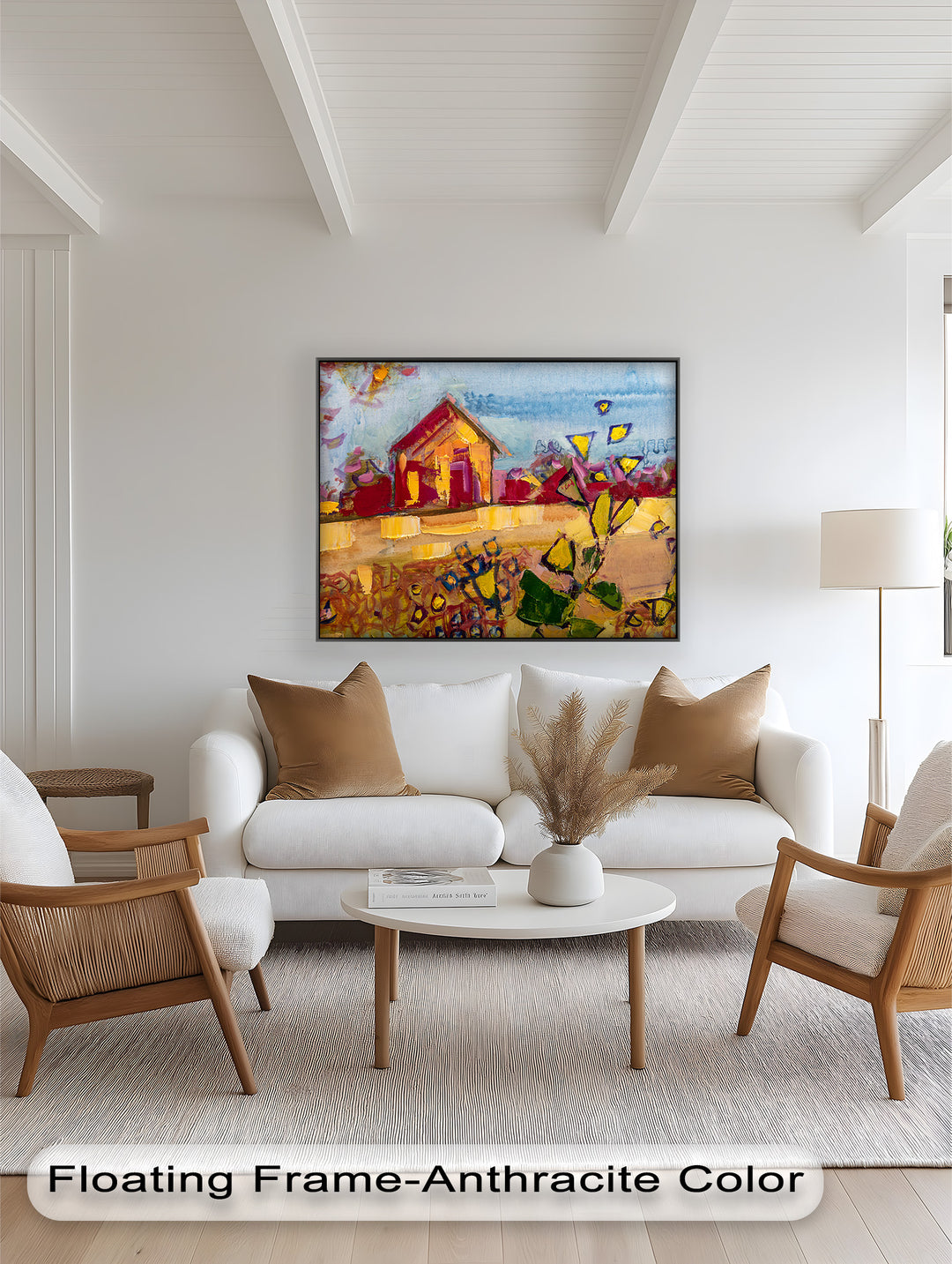 Sunlit Homestead – Expressive Impressionist Oil Painting