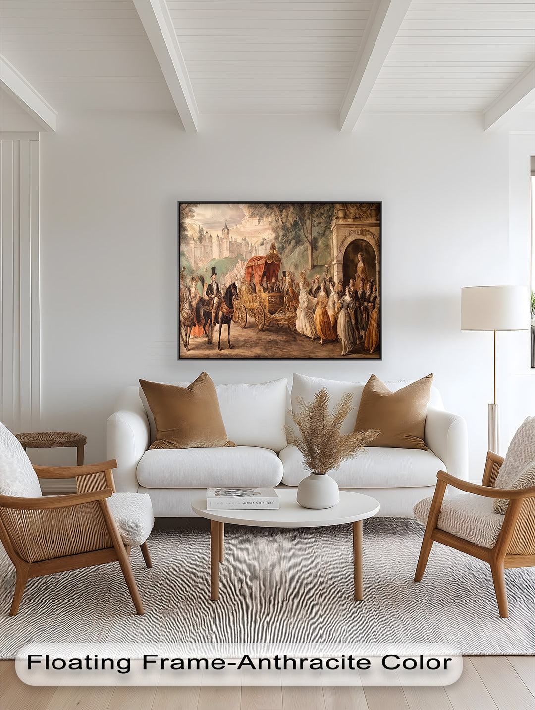 Royal Carriage Procession – Grand Baroque Parade Oil Painting