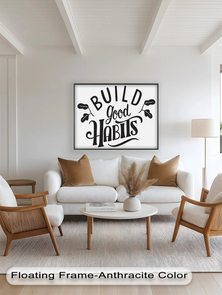 Build Good Habits – Black and White Motivational Oil Paintings - MyPhotoStation