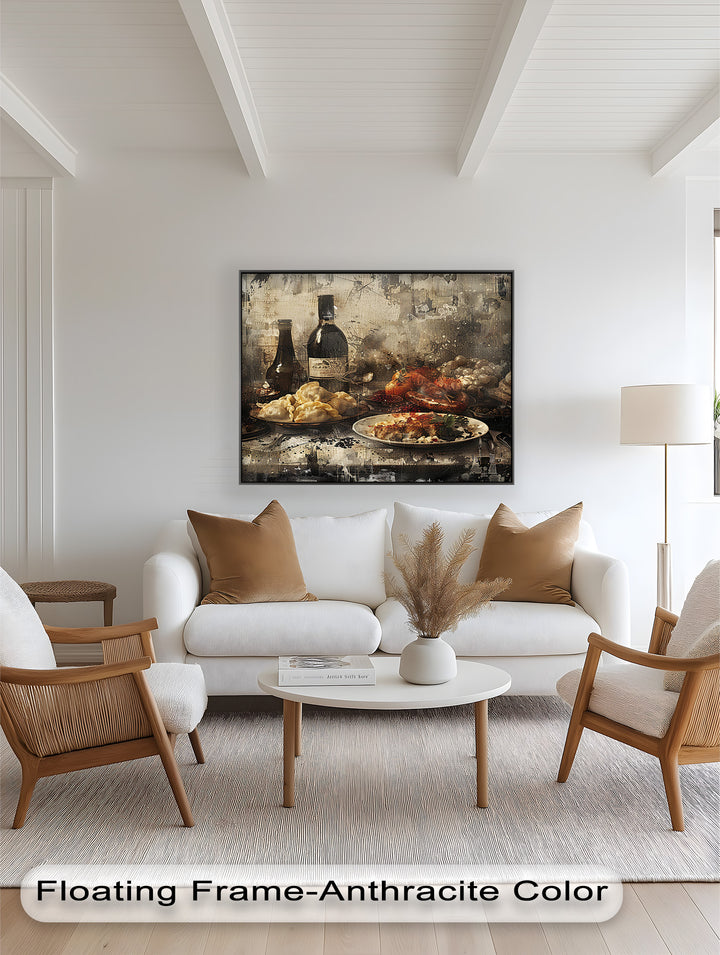 Rustic Feast – Vintage Culinary Still Life Food Painting