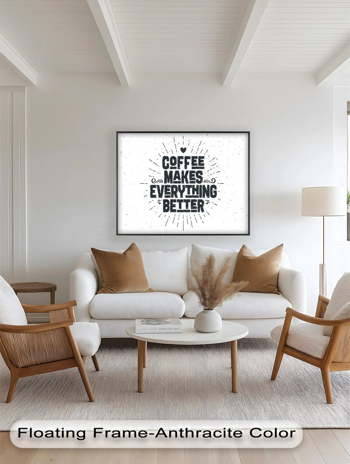 Coffee Makes Everything Better – Modern Oil Paintings - MyPhotoStation