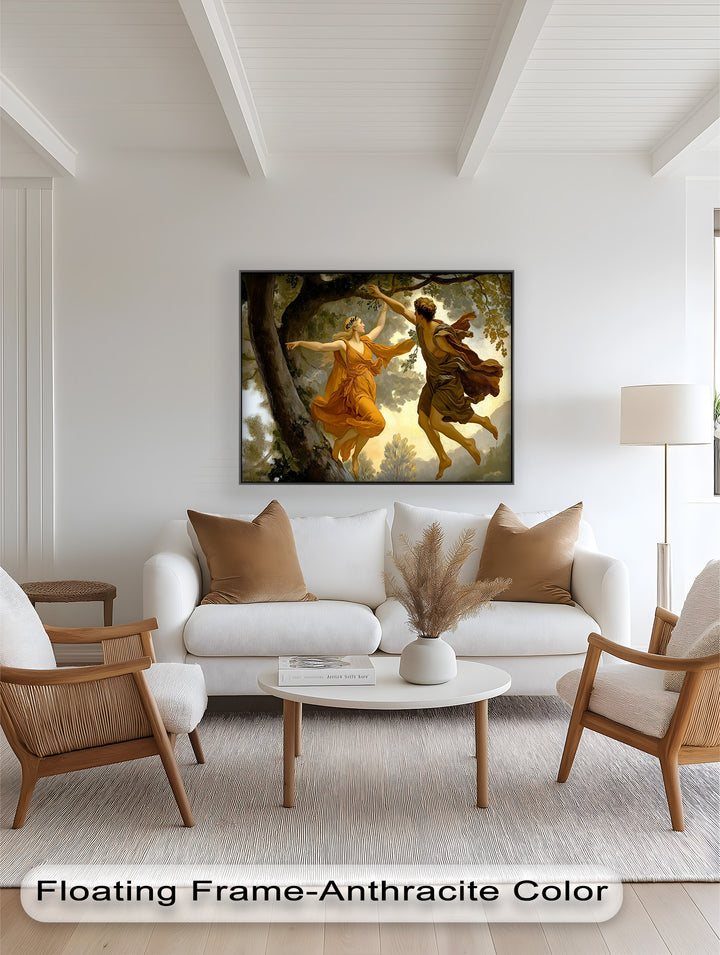 Dem Schicksal nachjagen – Apollo und Daphne, Renaissance-Akt-Ölgemälde