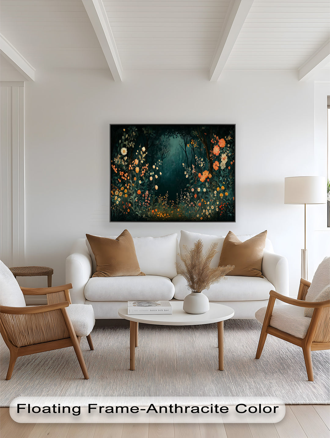 Verzauberte Wiesenblüte - Boho Ölgemälde