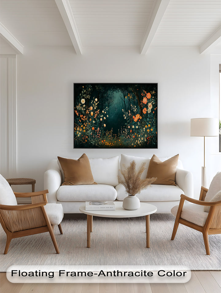 Verzauberte Wiesenblüte - Boho Ölgemälde