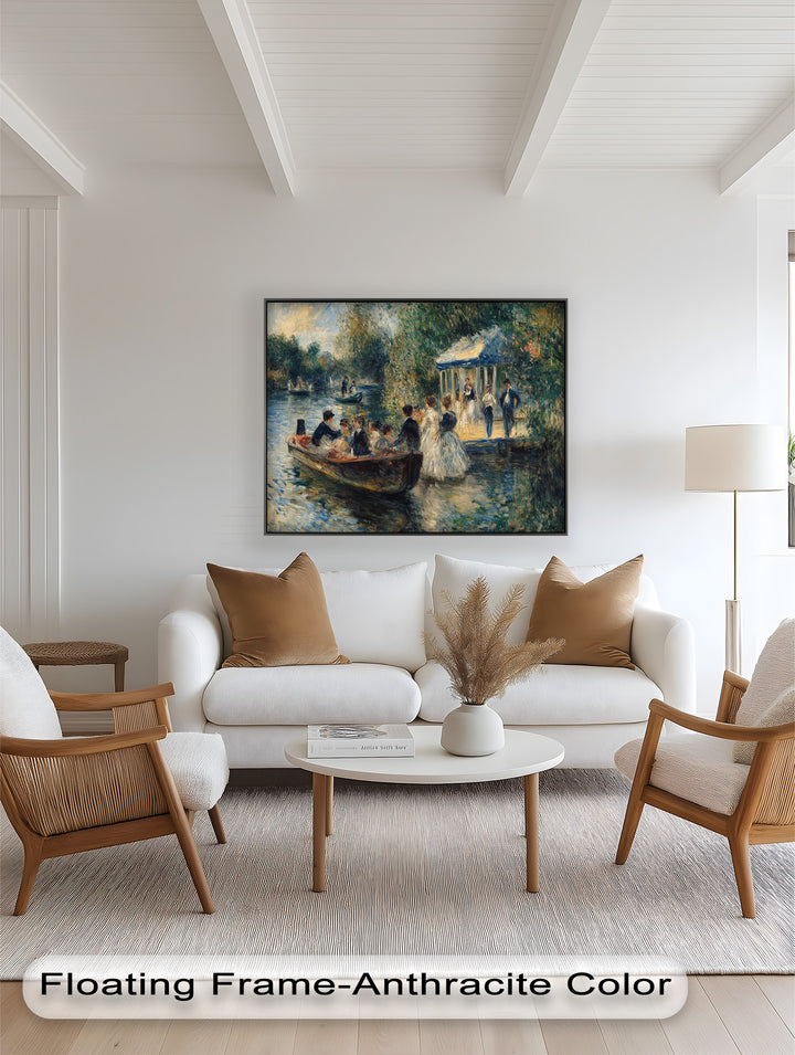 Afternoon Gathering by the River – Impressionist Oil Painting