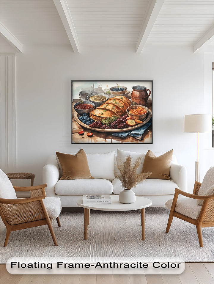 Frisch gebackenes Gebäck und Obststillleben - Food Painting