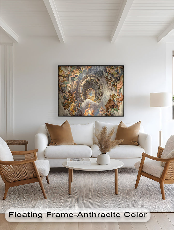 Assumption of the Virgin by Correggio – Renaissance Ceiling Oil Painting
