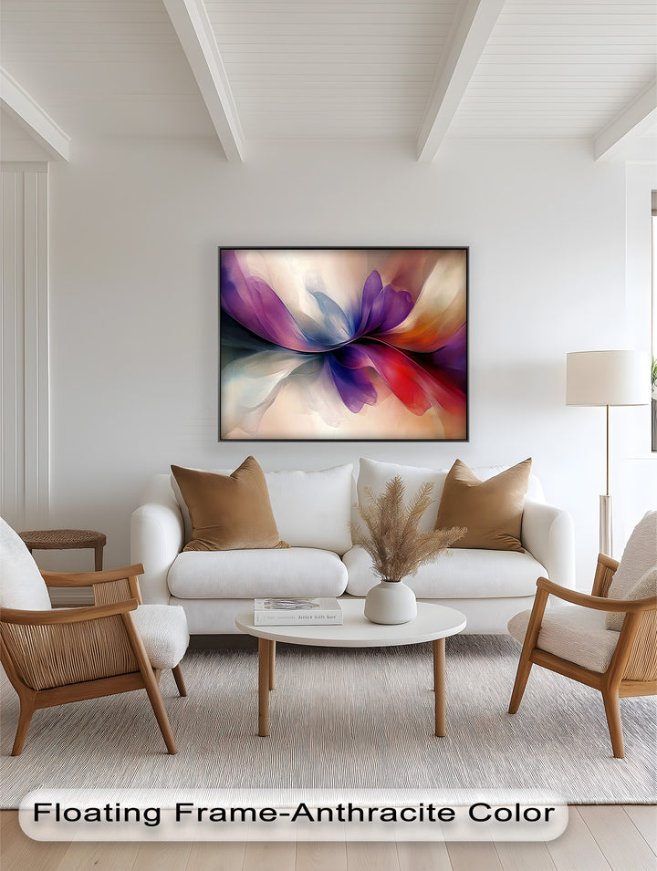 Abstract Floral Flow – Colorful Modern Oil Painting
