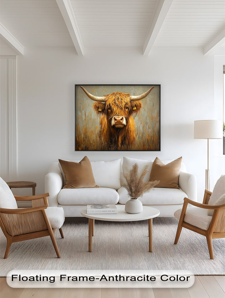 Highland Cow – Animal Oil Painting