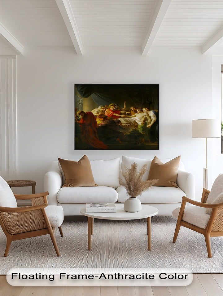 The Death of a Hero – Last Breath of Virtue Classicism Oil Painting
