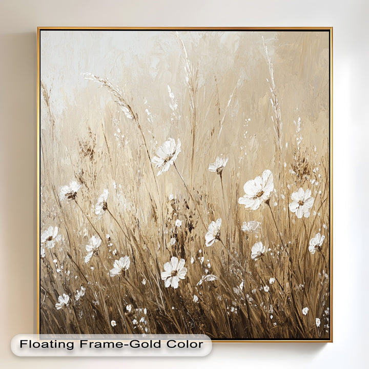 Whispers of Wheat – Floral Oil Painting