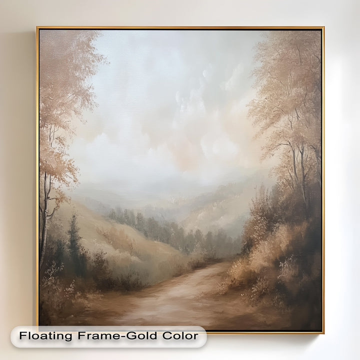 Forest Path – Framed Landscape Oil Painting