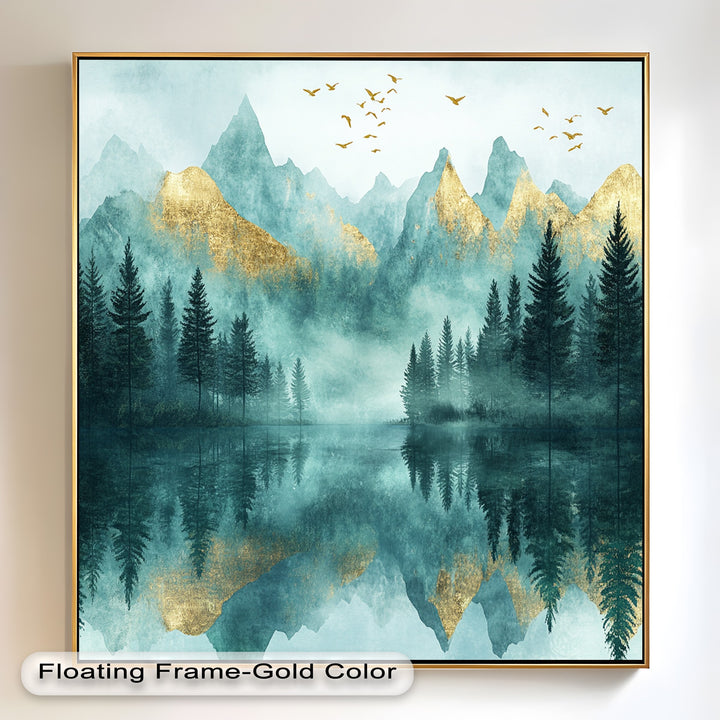 Mist Mountains – Forest Oil Painting