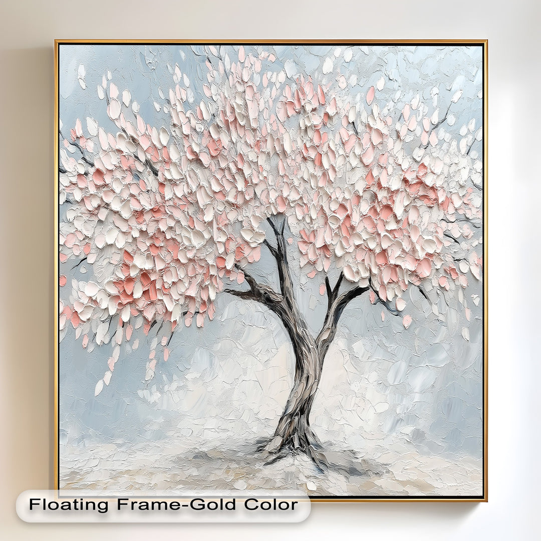 Blossoming Cherry Tree – Floral Oil Painting
